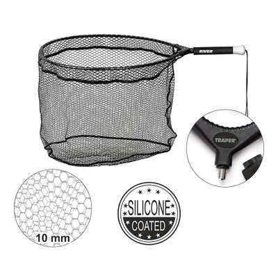 Traper Håv - Gumminät (Silicone Coated)