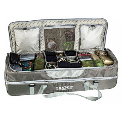 Traper Rod & Reel Bag - Double - Grey/Olive