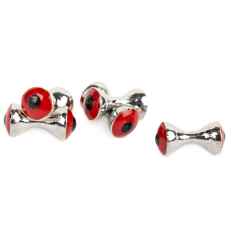 Tungsten Real Eyes - 4x6 mm - Silver Red