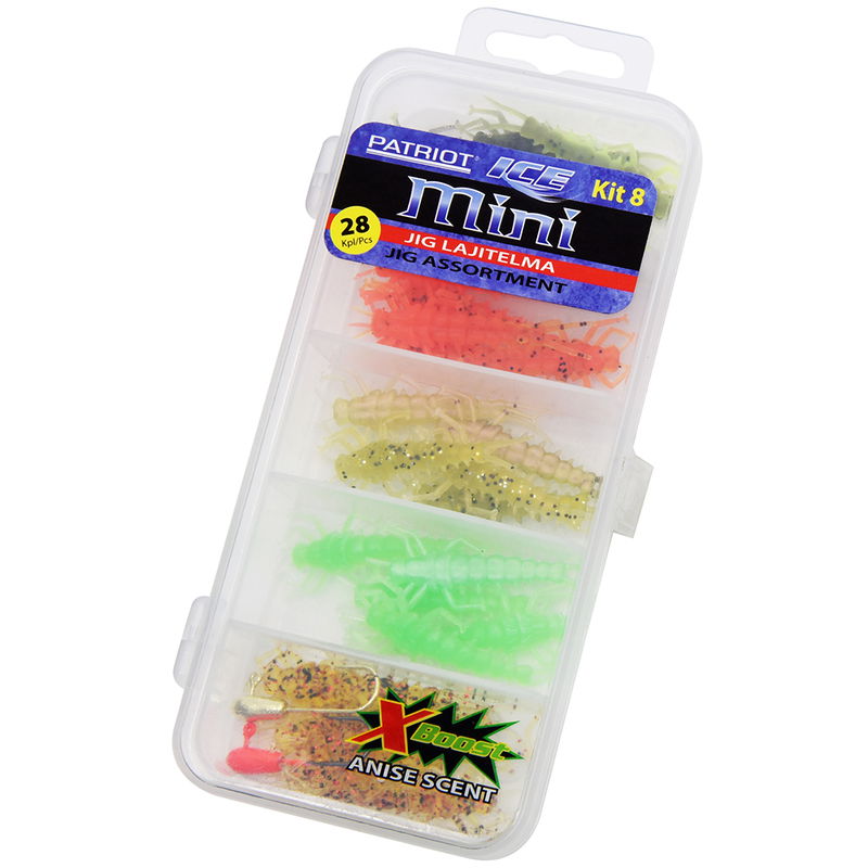 Patriot Ice Mini Jiggsortiment (28 delar) - Kit 8