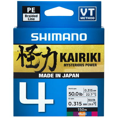 Shimano Kairiki 4 'Multi Color' - 150m - 0,315 mm