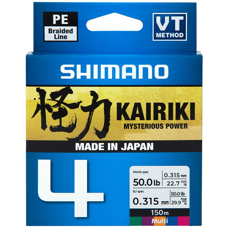 Shimano Kairiki 4 'Multi Color' - 150m - 0,315 mm