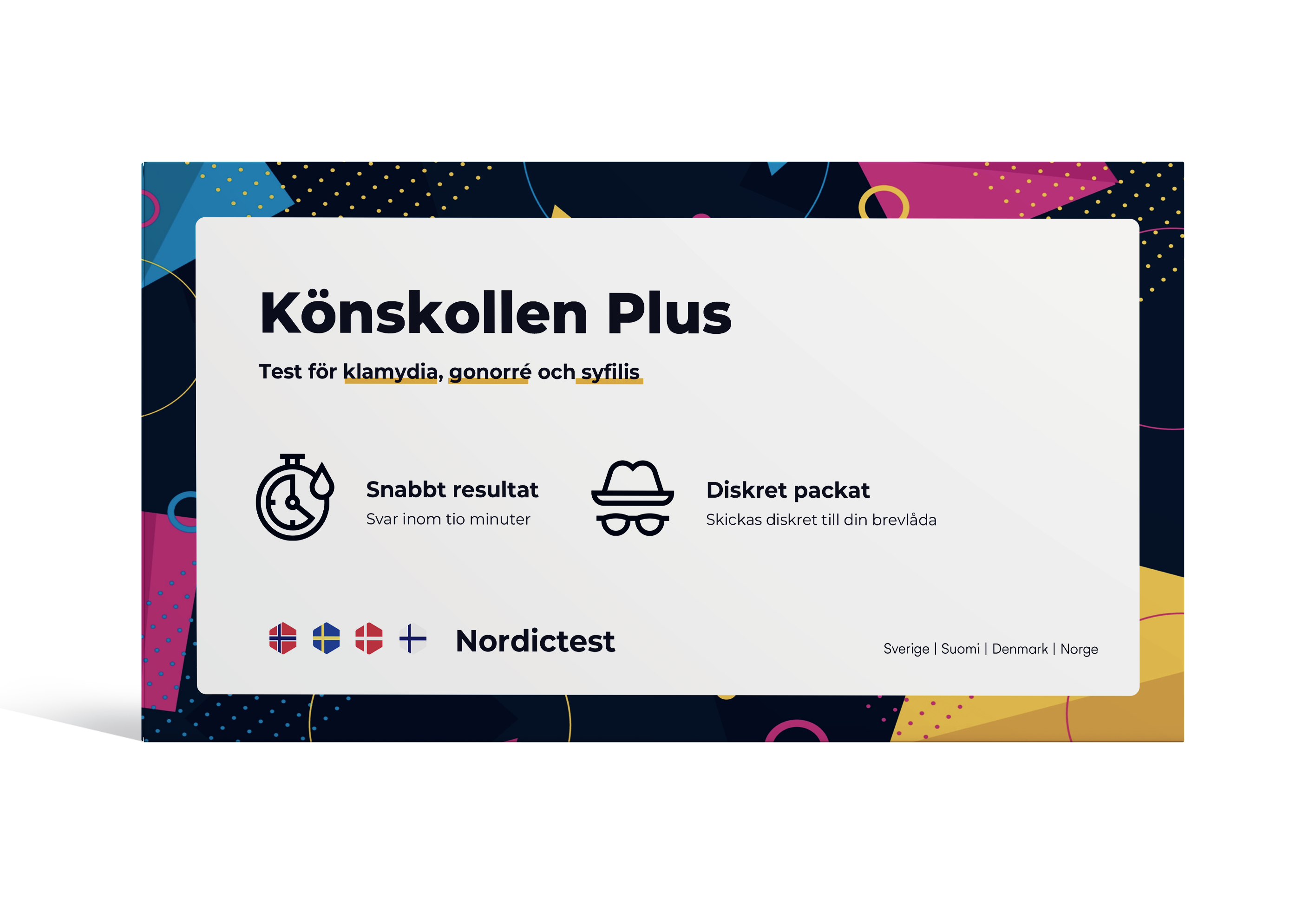 Könskollen Plus+ - Snabbtest klamydia, gonorré och syfilis