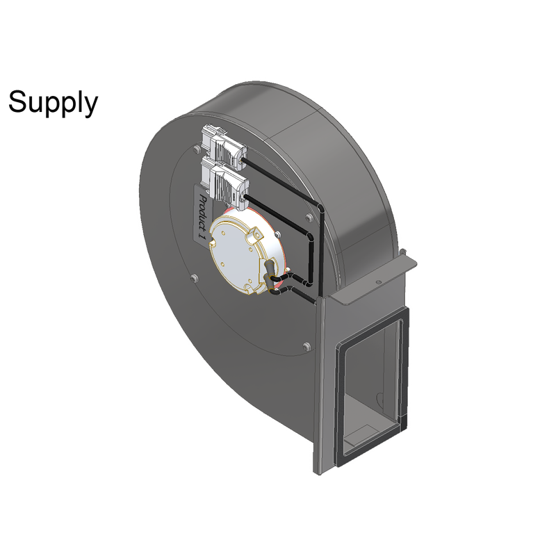 Östberg fläktmotorkit 100 S EC2 & 100 T EC - Tilluft