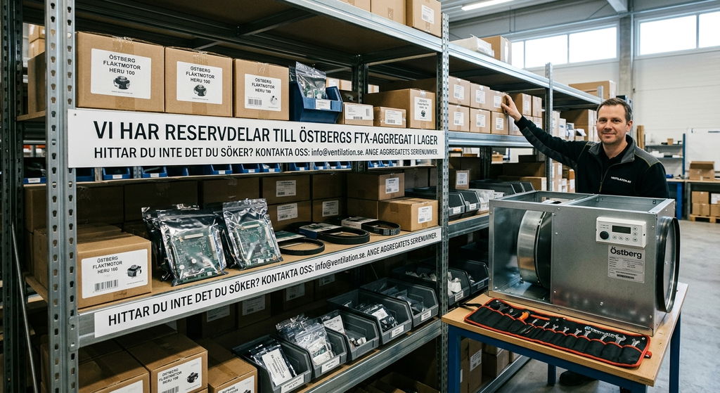 Originalreservdelar till Östberg FTX-aggregat