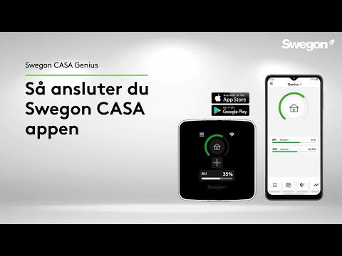 Swegon CASA Genius-kontrollpanel