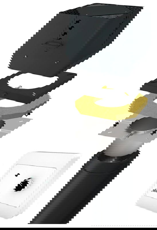 Exodraft paket 4 RSV 12 - Öppen eldstad stålskorsten