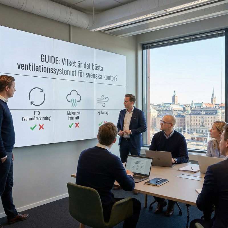 Guide: Vilket är det bästa ventilationssystemet för svenska kontor?