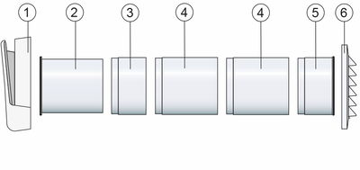 Väggventil Fresh TL98F / TL98C