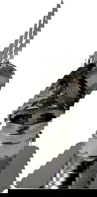 Vindflöjel Rostfri på Platta 400 grader