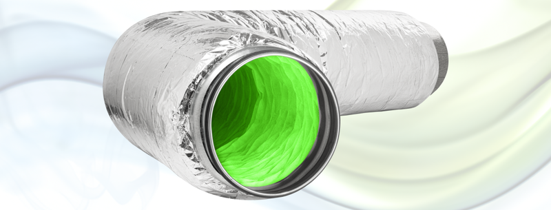 Flexibel ljuddämpare med antibakteriell Sanitized - Det smarta valet för modern ventilation