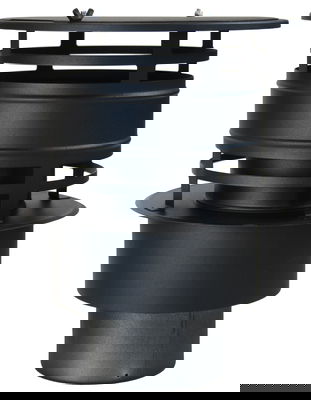 Landy Facil Toppavslag Med Regnhuv Svart