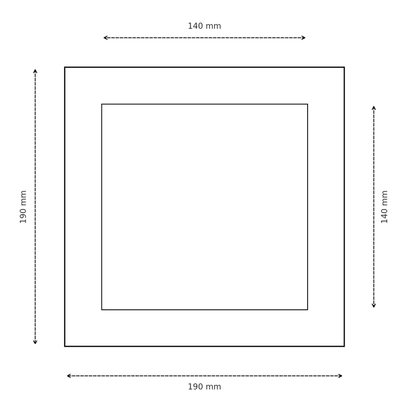Sotlucka isolerad 140x140