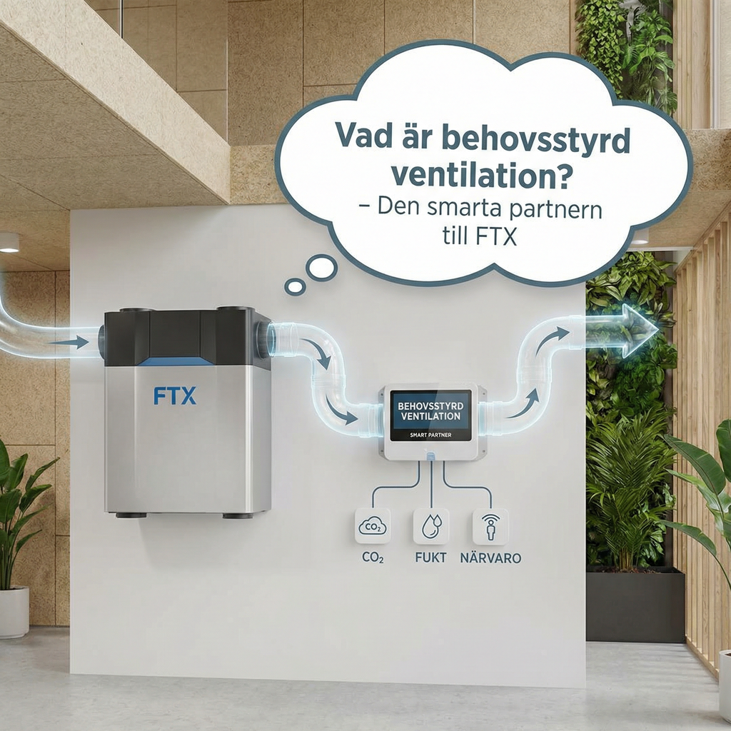 Vad är behovsstyrd ventilation? – Den smarta partnern till FTX