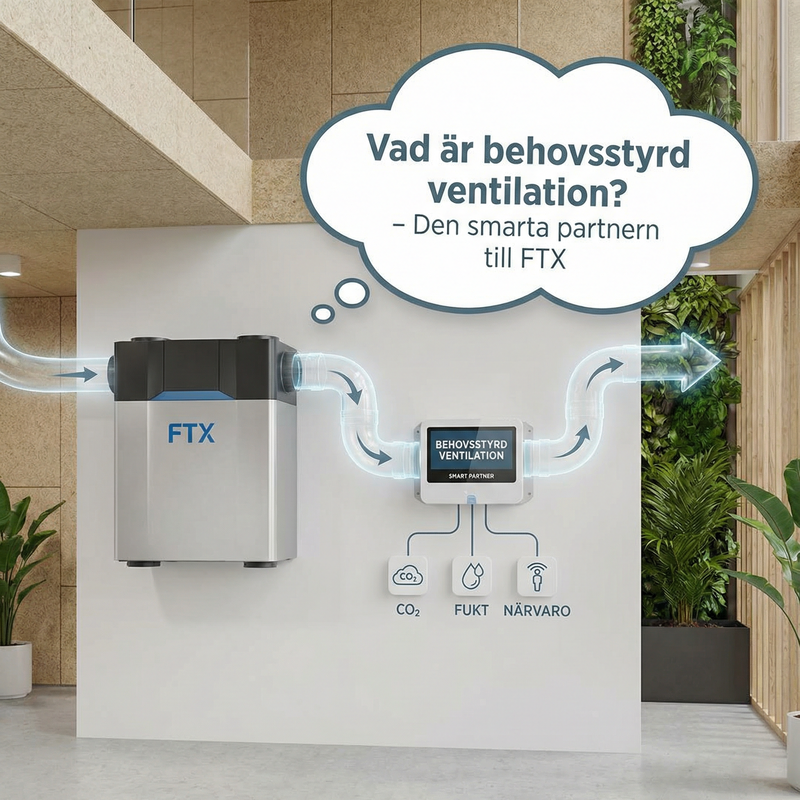 Vad är behovsstyrd ventilation? – Den smarta partnern till FTX