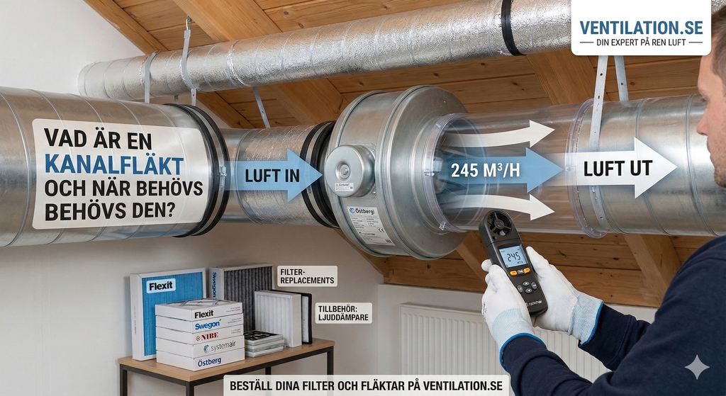 Vad är en kanalfläkt? Guide till användning och val