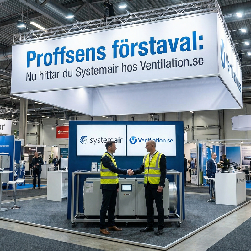 Proffsens förstaval: Nu hittar du Systemair hos Ventilation.se