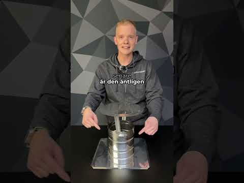 Regnhuv i rostfritt stål - kvadratisk bottenplatta