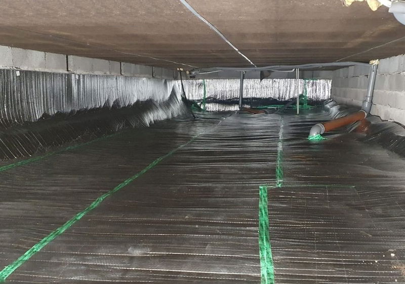 Krypgrundsisolering 75kvm