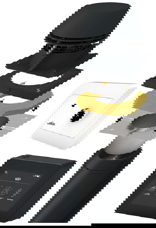 Exodraft paket 1 RS 9 - Stängd eldstad stålskorsten