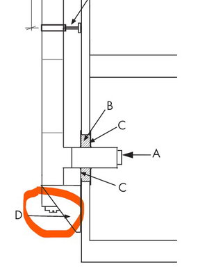 Landy Facil Lock till T-rör 110mm Svart