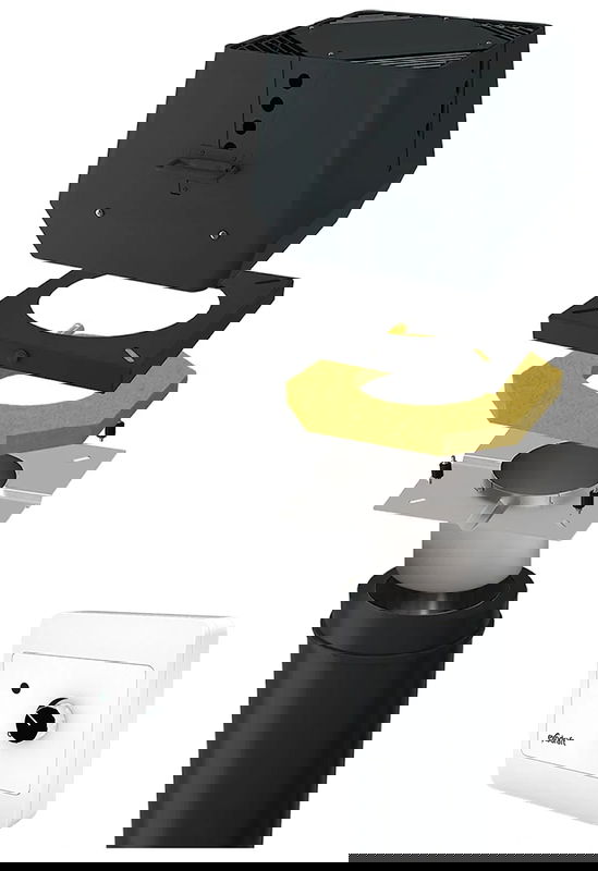 Exodraft paket 2 RSV 9 - Stängd eldstad stålskorsten