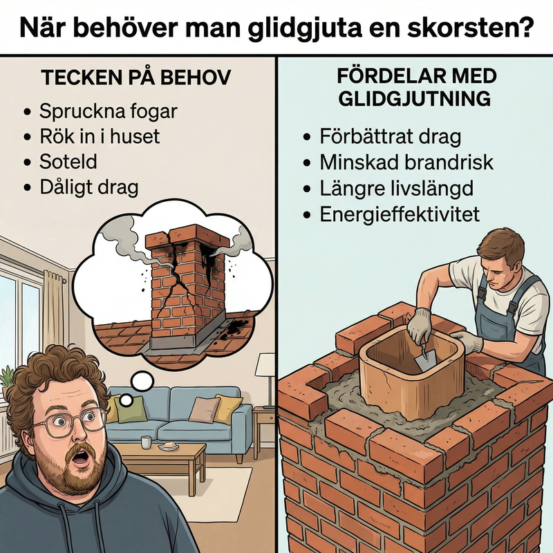 När behöver man glidgjuta en skorsten? Tecken och fördelar