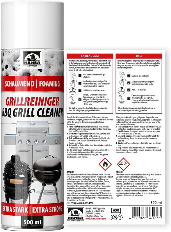 Grillrengöringsskum 500 ml