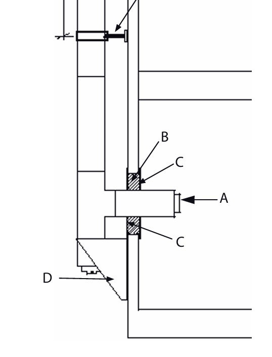 Landy Facil T-rör 90° 500 mm Svart