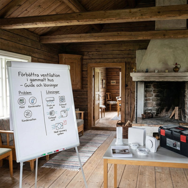 Förbättra ventilation i gammalt hus – Guide och lösningar