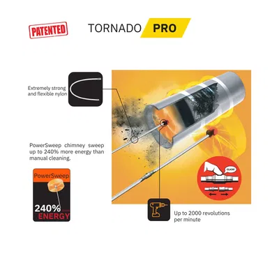 Tornado PRO Kit 6m - Rengöringspaket skorsten