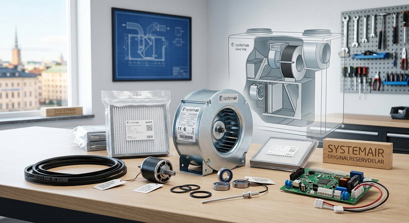 Originalreservdelar till Systemair – Förläng livet på ditt FTX-aggregat