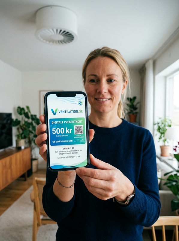 Ventilation.se Presentkort (digitalt)
