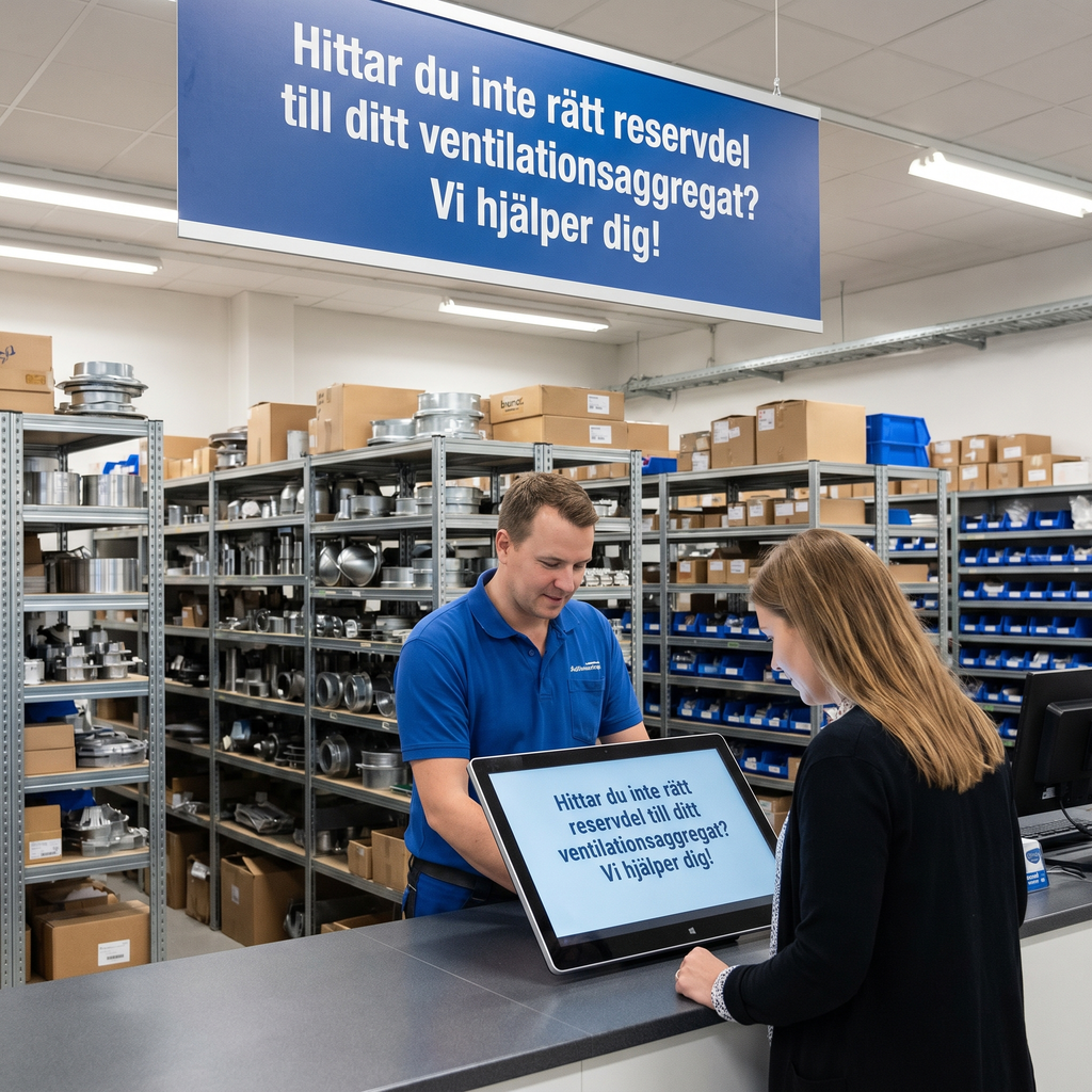 Hittar du inte rätt reservdel till ditt ventilationsaggregat? Vi hjälper dig!