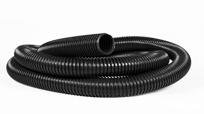 Svart våtluftsslang 45mm i PVC