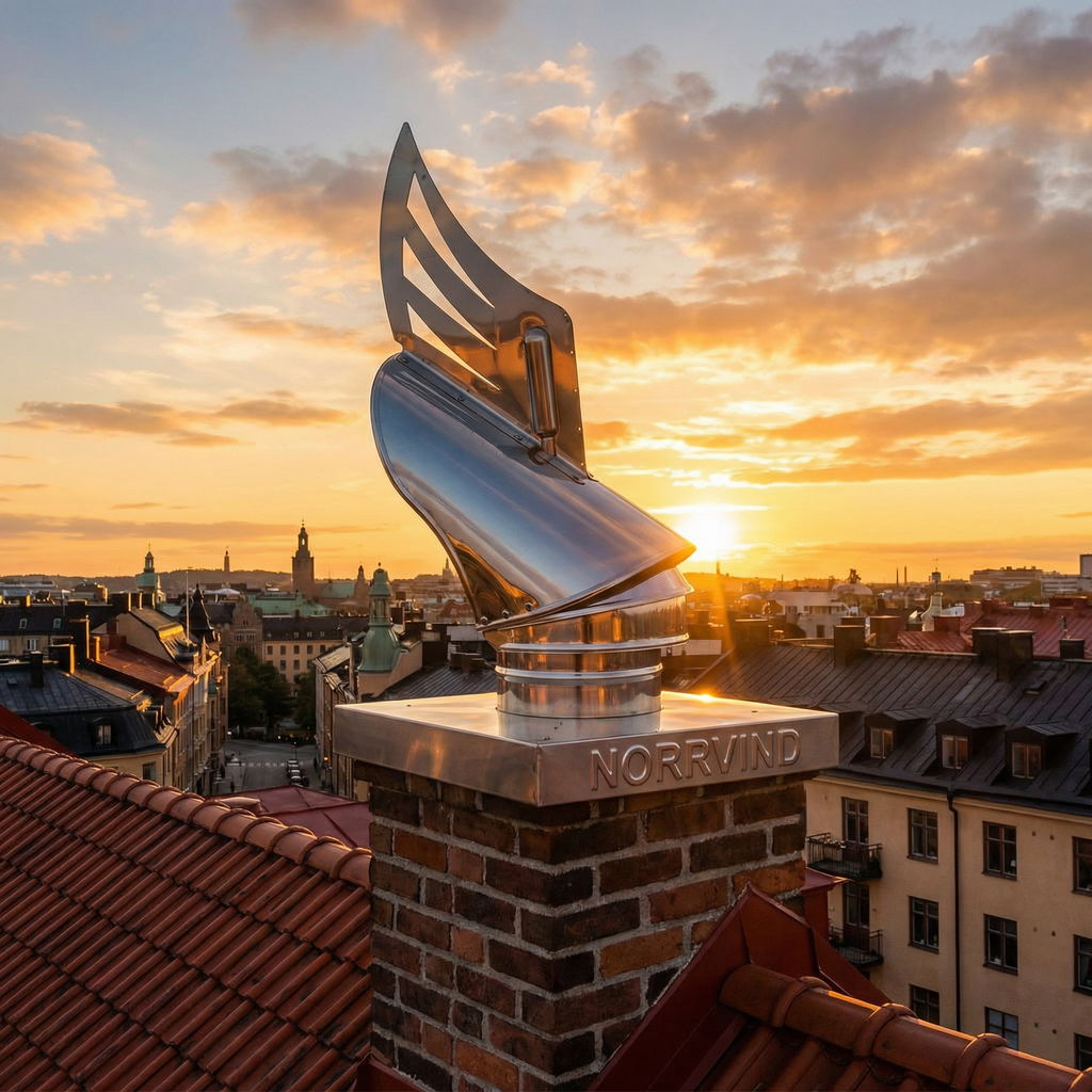 Hur fungerar Vindflöjel på skorstenen?