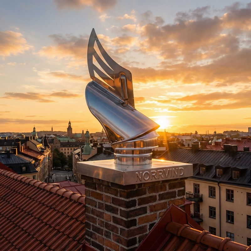 Hur fungerar Vindflöjel på skorstenen?