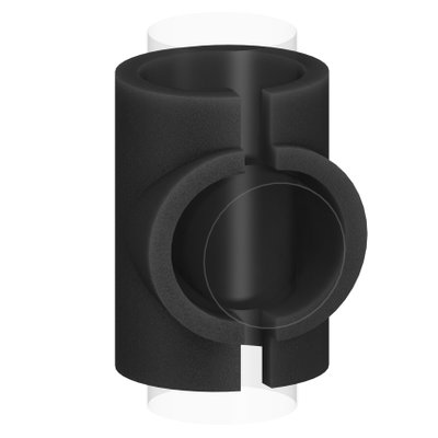 Isolering cellgummi T-rör tjocklek 19mm