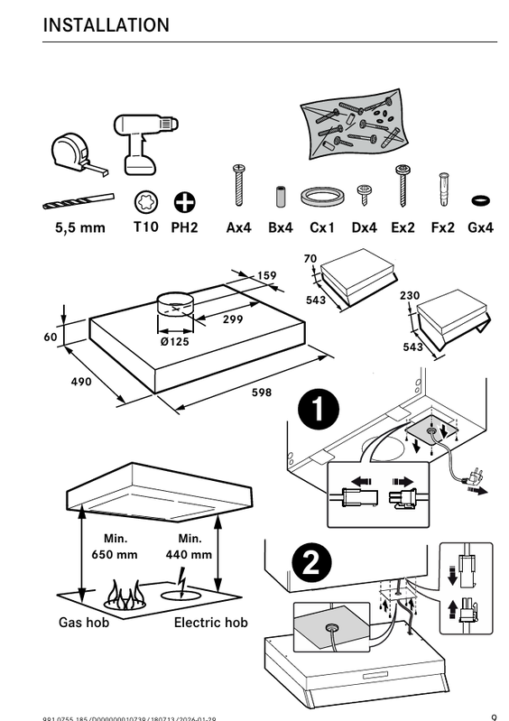 Spiskåpa Systemair Monolit Minibyter