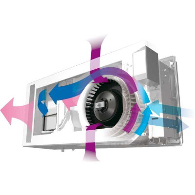 Mitsubishi miniventilation 50 med dragsnöre