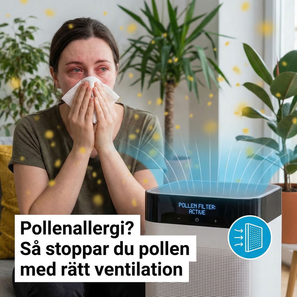 Pollenallergi? Så stoppar du pollen med rätt ventilation
