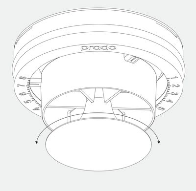 Pradovent trimless luftdon Design gipsmontage