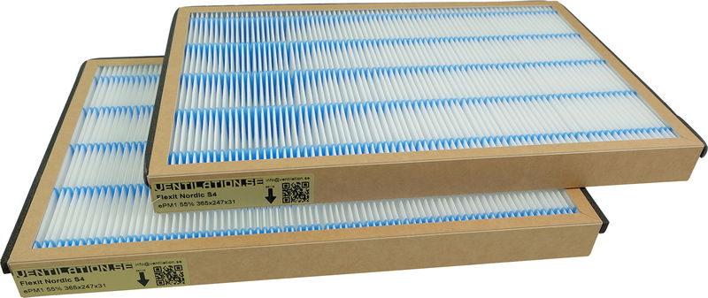Filterpaket 3-pack Ventilationsfilter Flexit Nordic S4 Eko