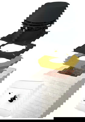 Exodraft paket 6 RS 12 - Öppen eldstad murad skorsten