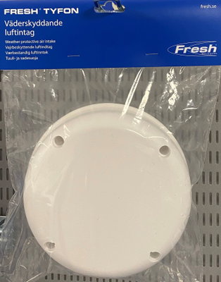 Luftintag Fresh Tyfon Ø180 vit