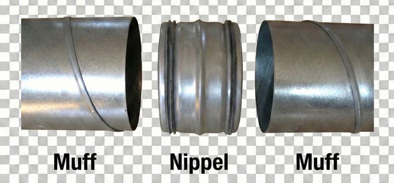 Varför använder man begreppen muff och nippel inom ventilation?