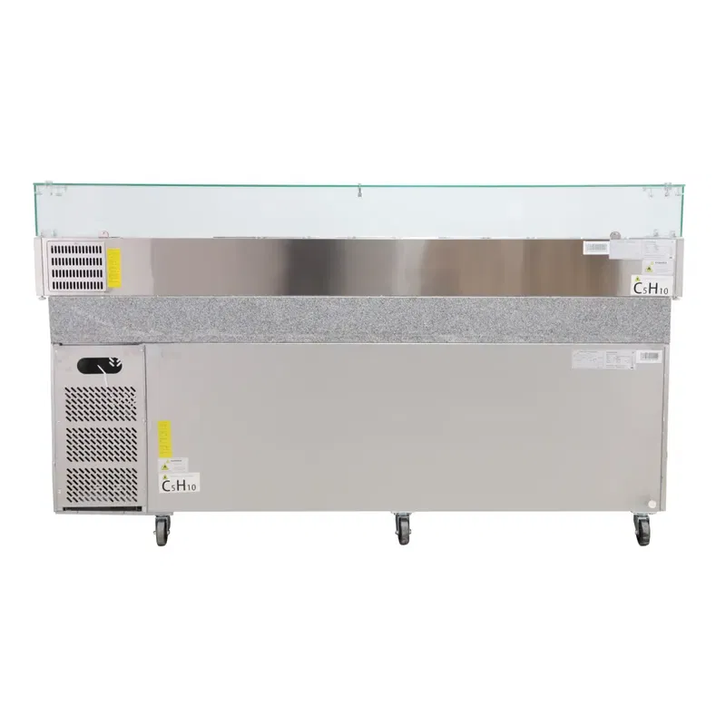 Komplett Pizzabänk 3 dörrar 241 cm