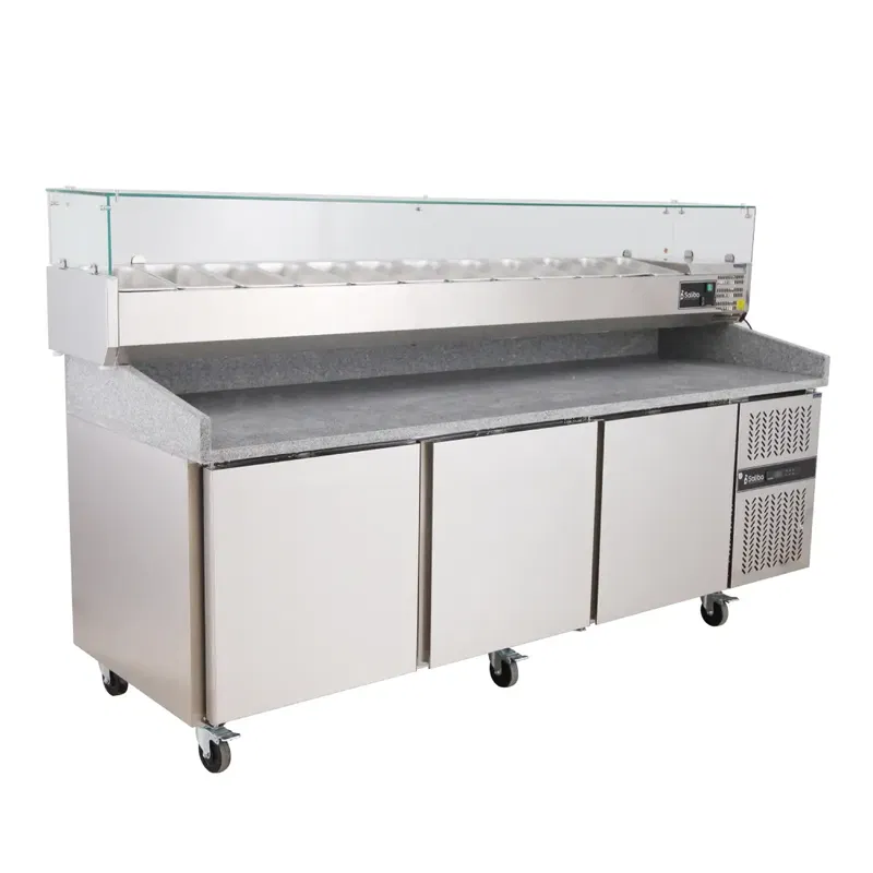 Komplett Pizzabänk 3 dörrar 241 cm