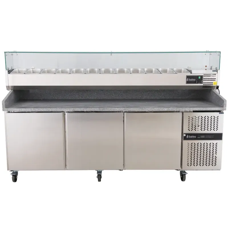 Komplett Pizzabänk 3 dörrar 241 cm