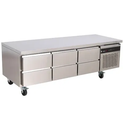 Grillkylbänk 6 draglådor 1795 mm